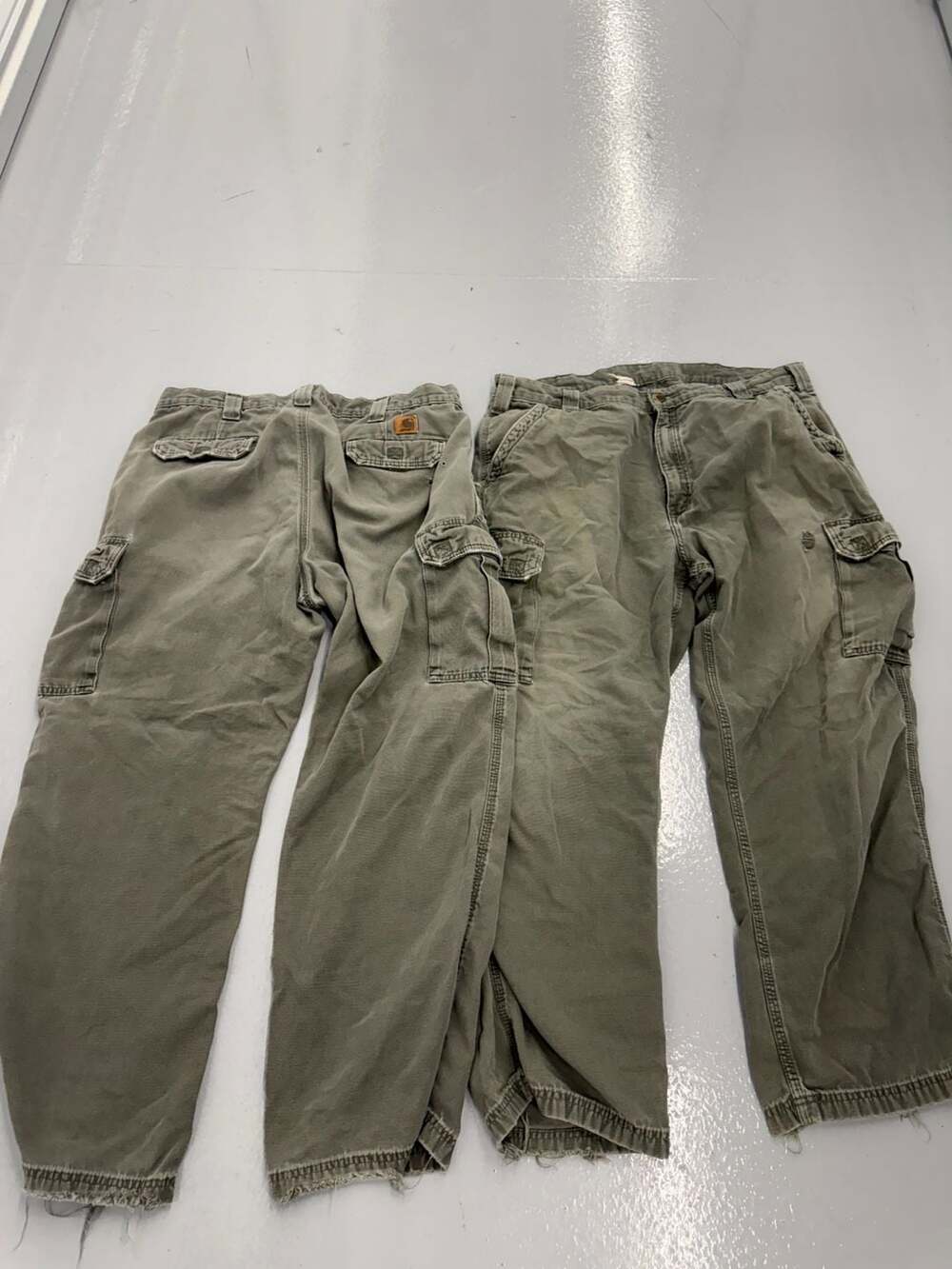 Carhartt Loose Fit Cargo Work Pants Olive Green 38x30